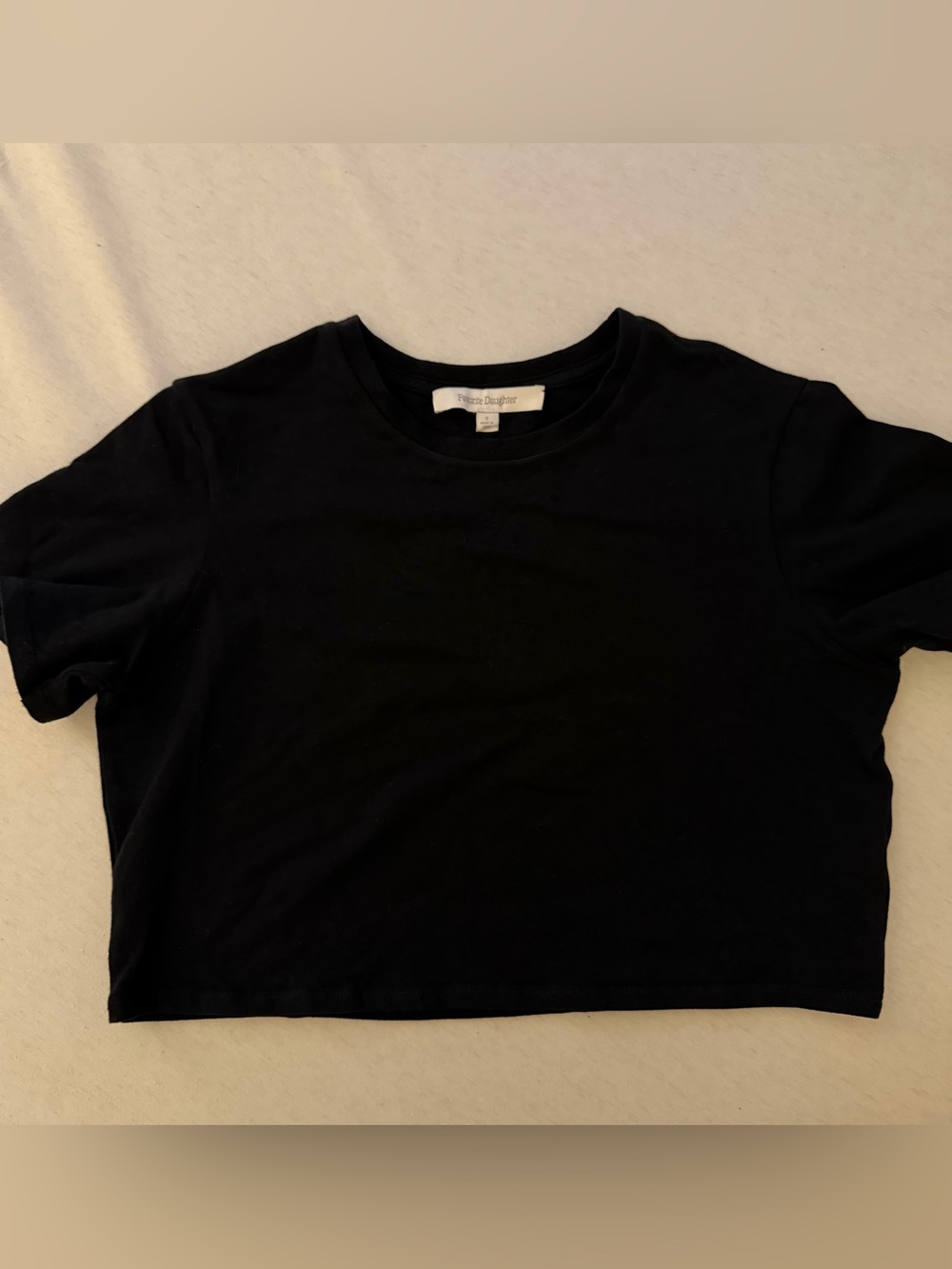 Favorite Daughter The Laura Crop Top Black Size S NWOT - Picture 6 of 8